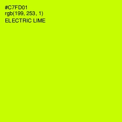 #C7FD01 - Electric Lime Color Image