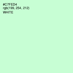 #C7FED4 - Snowy Mint Color Image