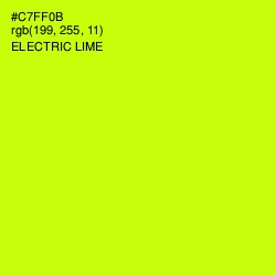 #C7FF0B - Electric Lime Color Image