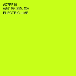 #C7FF19 - Electric Lime Color Image