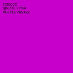 #C800CC - Purple Pizzazz Color Image