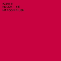 #C80141 - Maroon Flush Color Image