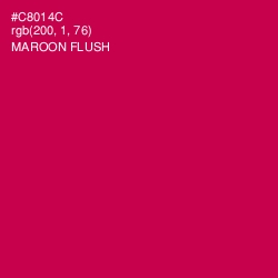#C8014C - Maroon Flush Color Image
