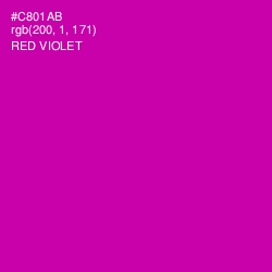 #C801AB - Red Violet Color Image