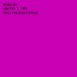 #C801B4 - Hollywood Cerise Color Image