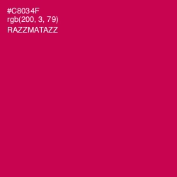 #C8034F - Razzmatazz Color Image