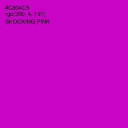 #C804C5 - Shocking Pink Color Image