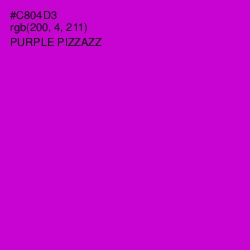 #C804D3 - Purple Pizzazz Color Image