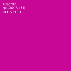 #C80797 - Red Violet Color Image