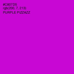 #C807D5 - Purple Pizzazz Color Image
