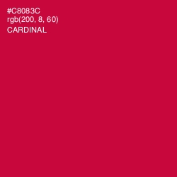 #C8083C - Cardinal Color Image