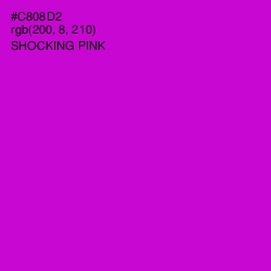 #C808D2 - Shocking Pink Color Image