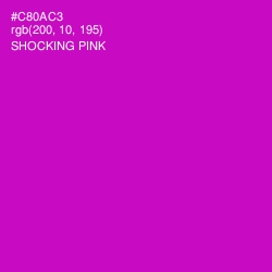 #C80AC3 - Shocking Pink Color Image