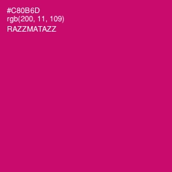 #C80B6D - Razzmatazz Color Image