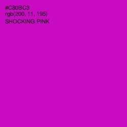 #C80BC3 - Shocking Pink Color Image