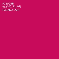 #C80C5B - Razzmatazz Color Image