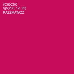 #C80C5C - Razzmatazz Color Image