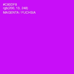 #C80DF8 - Magenta / Fuchsia Color Image