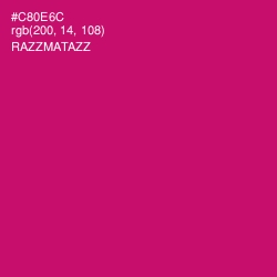 #C80E6C - Razzmatazz Color Image
