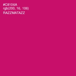#C8106A - Razzmatazz Color Image