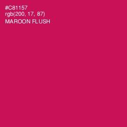 #C81157 - Maroon Flush Color Image