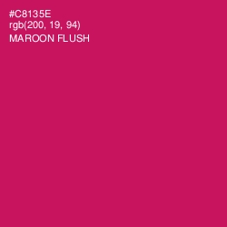 #C8135E - Maroon Flush Color Image