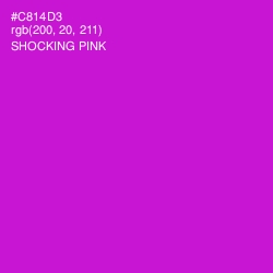 #C814D3 - Shocking Pink Color Image