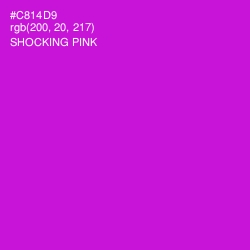 #C814D9 - Shocking Pink Color Image