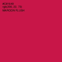 #C81649 - Maroon Flush Color Image