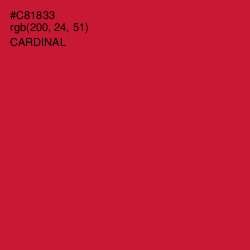 #C81833 - Cardinal Color Image