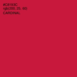 #C8193C - Cardinal Color Image