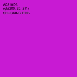 #C819D3 - Shocking Pink Color Image