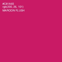 #C81A65 - Maroon Flush Color Image