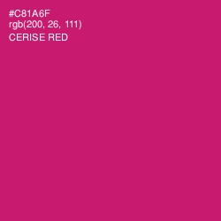 #C81A6F - Cerise Red Color Image