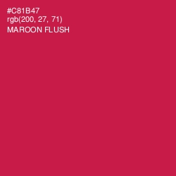 #C81B47 - Maroon Flush Color Image