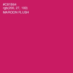 #C81B64 - Maroon Flush Color Image