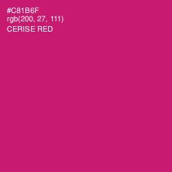 #C81B6F - Cerise Red Color Image