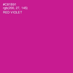 #C81B91 - Red Violet Color Image