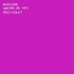 #C81CBB - Red Violet Color Image