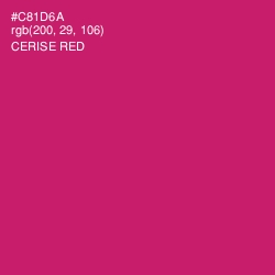 #C81D6A - Cerise Red Color Image