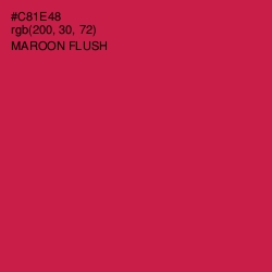 #C81E48 - Maroon Flush Color Image