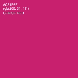 #C81F6F - Cerise Red Color Image