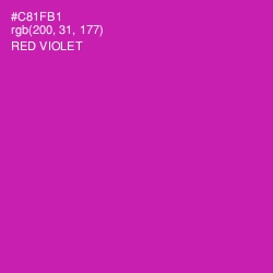 #C81FB1 - Red Violet Color Image