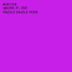 #C81FE8 - Razzle Dazzle Rose Color Image