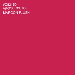 #C82150 - Maroon Flush Color Image
