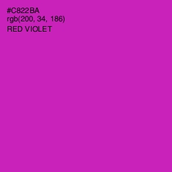 #C822BA - Red Violet Color Image