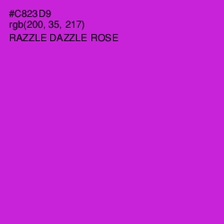 #C823D9 - Razzle Dazzle Rose Color Image