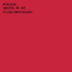 #C8243E - Flush Mahogany Color Image