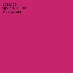 #C8246D - Cerise Red Color Image