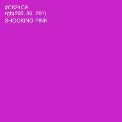 #C824C9 - Shocking Pink Color Image